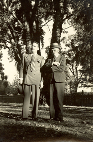 Photgraph - Black and White, Frank Wright  (left), 1930s -1940s