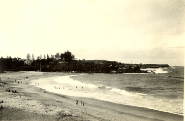 Photograph - Black and White, Frank Wright, Coogee Beach, 1923, Easter 1923