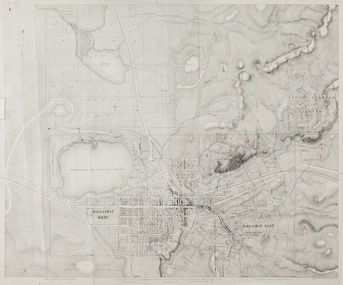 Map, Ballaarat Gold Field, 1861, 1861