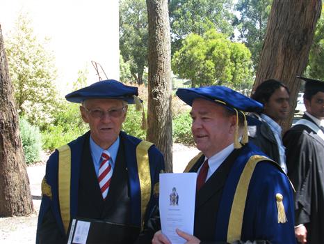 Men in academic regalia