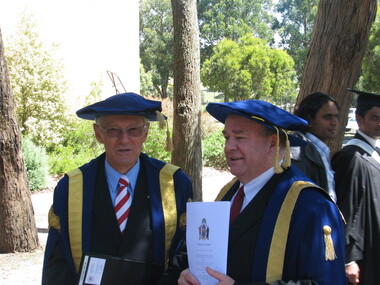 Men in academic regalia
