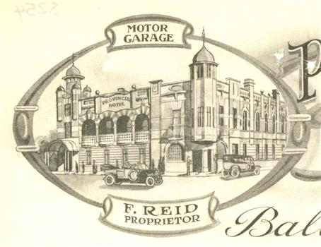 Letterhead depicting the Provincial Hotel