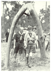 Image, Lord Robert Baden-Powell and Archie Hoadley, 1931