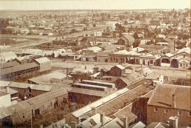 Photograph, Ballarat from the Town Hall Tower, 1872