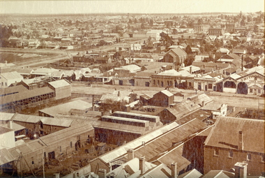 Photograph, Ballarat from the Town Hall Tower, 1872, 1872