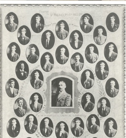 Photograph - Photograph - black and white, Daniel Walker and students