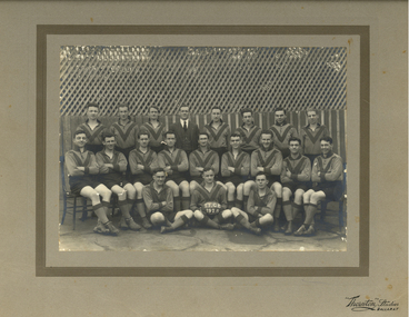 Photograph - Photograph - black and white, Ballarat Teachers' College Football Team, 1928