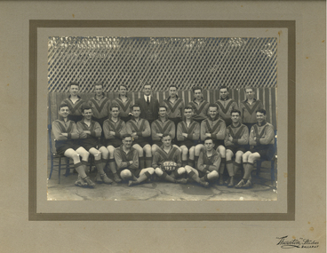Photograph - Photograph - black and white, Ballarat Teachers' College Football Team, 1928, 1928