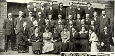 Photograph - Photograph - black and white, Ballarat School of Mines Staff, 1921