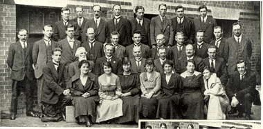 Photograph - Photograph - black and white, Ballarat School of Mines Staff, 1921, 1921