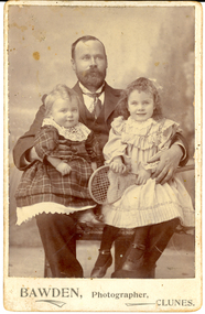 Photograph - Photograph - black and white, Bawden, Photographer, Clunes, Studio portrait [?Pickford Family] by Bawden, photographer, Clunes