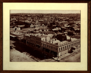 Photograph - Sepia, Ballarat Looking North over Sturt Street and Armstrong Street, 1878