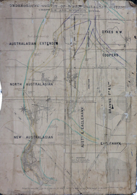 Plan, Underground Survey of Mines, Ballarat District, Creswick and Kingston Mines, 1888, 06/1888