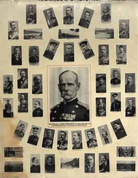 Photo montage of boer war officers