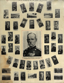 Photo montage of boer war officers