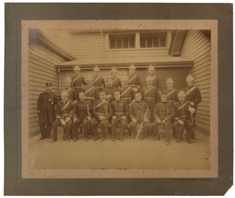 Photograph - Black and White, W.H. Watts, Volunteer Military Force, Fort Queenscliff, c1909