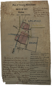 Plan, Plan of Smith & Party's Quartz Block Claim, Redan, 27/10/1884