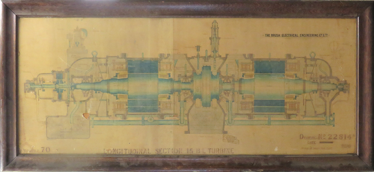 Drawing of a turbine