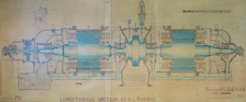 drawing of a turbine 