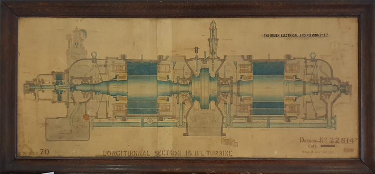 Drawing of a turbine