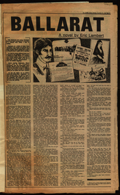 Booklet, Ballarat: A Novel by Eric Lambert, 1930