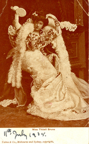 Postcard - Sepia, Miss Tittell Brune, c1905, c1905