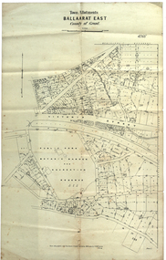 Plan, Ballaarat East Town Allotments, 1891, 18/09/1891