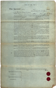 Document, Agreement under the Miners Act, 1890, Part 2, 1919