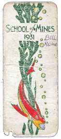Ephemera, Ballarat School of Mines Bookmark, 1931, 1931