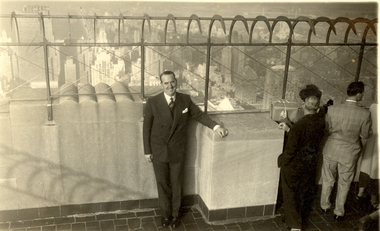 Frank Wright at the Empire State Building, Mid 20th Century