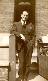 Photograph - Photograph - Black and White, Portrait of Frank Wright, mid 20th century