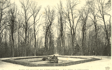 Postcard - Postcard - black and white, Parc Du Palais De Versailles, c1914