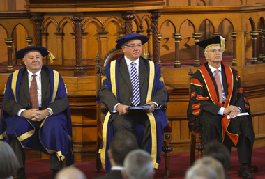 Photograph - Photograph - Colour, Installation of University of Ballarat Chancellor Paul Hemming, 2012, 17/0/2012