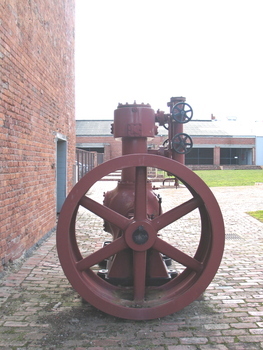 Metal compressor from the former Carlton and United Brewery, Ballarat