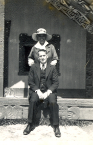 Photograph - Photograph - black and white, Frank Wright with Maori Guide, 1940, 1940