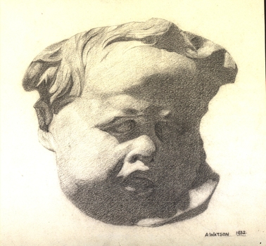 Drawings made from sculptural casts of the human body