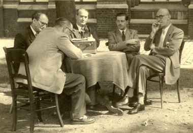 Photograph - black and white, Broadcast from Simpelveld, Holland, Aug 1954