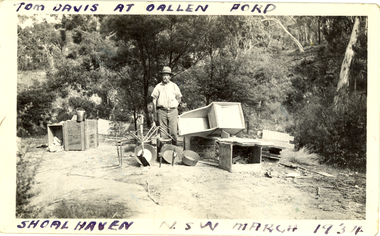 Photograph - Photograph - black and white, Oallen Ford and Shoalhaven River, 1934, 1934