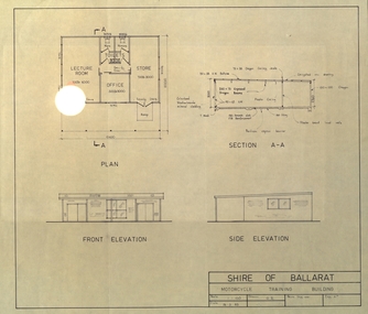 Plan, Shire of Ballarat Motorcycle Training Building, 1983, 24/03/1983