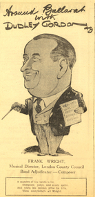 Newsclip, Ballarat Courier, Around Ballarat with Dudley Gordon - Frank Wright, 1949