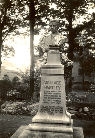 Photograph - Black and White, The Wallace Hartley Titanic Memorial in Coine, 2/8/1934
