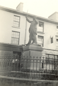 Photograph - Black and White, Frank Wright, Caradoy Statue, Aberdare, Wales, 3/6/1934