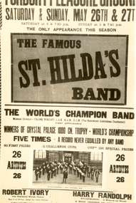 Photograph - Black and White, St Hilda's Band poster, 1934
