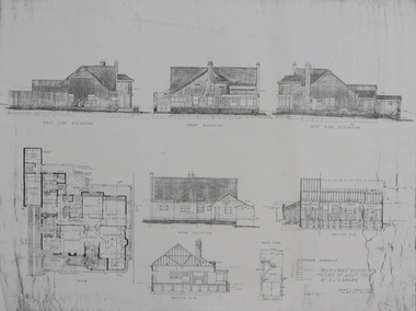 Plan - Plan (copy), 'Brick cased Residence 1515 Sturt Street West for Mrs H.L. Coburn, by H. Leslie Coburn, not dated