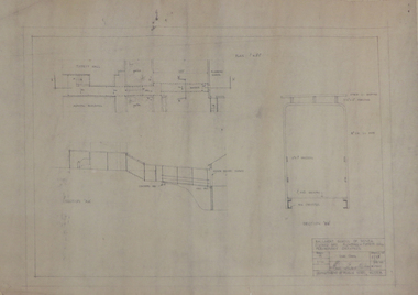 Plan, Ballarat School of Mines Preliminary Drawings for a Covered Way between Plumbing and Tippett Hall, 1962, 09/01/1962