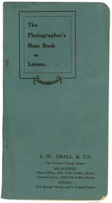 Book, R. & J. Beck Ltd, The Photographers Note Book on Lenses