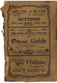 Book - Programme, South Street Eisteddfod Official Guide, 1907, 1907
