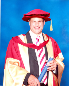 Steve Bracks in academic regalia