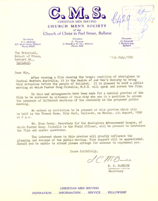 Letter - Correspondence, S.C. McBride, Letter concerning the work of Pastor Doug Nicholls and the Aborigines Advancement League, 1958, 11/07/1958