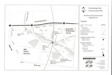 Document - Plan, Mathew Gibson, Centre for Environmental Management, Ballarat Technology Park Conservation Plan, 1997